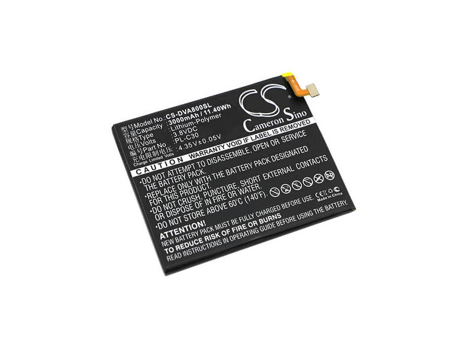 3.8V, 3000mAh, Li-Polymer Battery fits Doov, A8, 11.4Wh