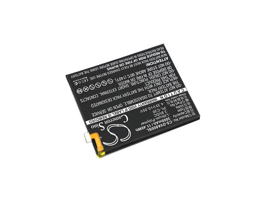 3.8V, 3000mAh, Li-Polymer Battery fits Doov, A8, 11.4Wh