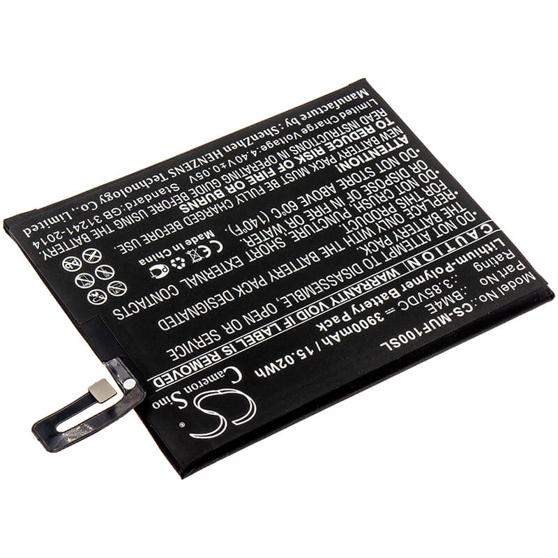 3.85V, 3900mAh, Li-Polymer Battery fits Pocophone, M1805e10a, Poco F1, 15.015Wh