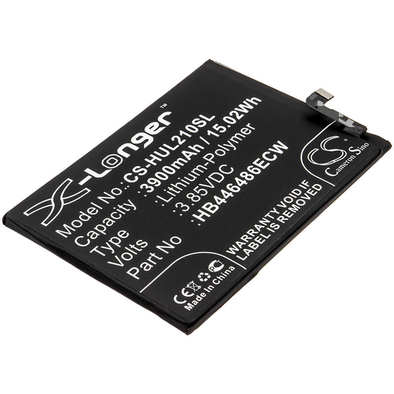 3.85V, 3900mAh, Li-Polymer Battery fits Huawei, P Smart Pro 2019, P Smart Z, 15.015Wh
