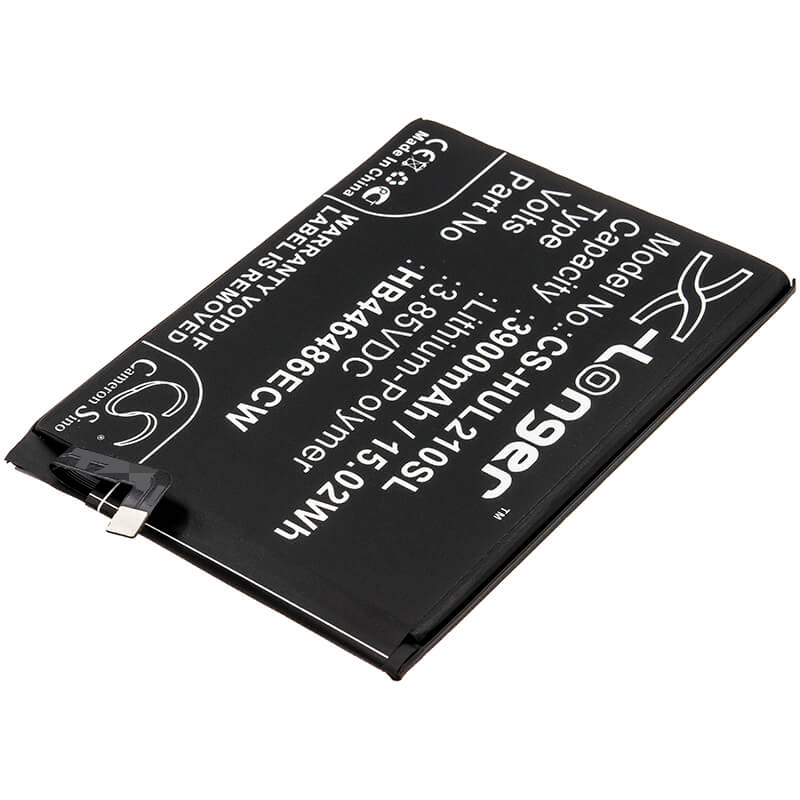 3.85V, 3900mAh, Li-Polymer Battery fits Huawei, P Smart Pro 2019, P Smart Z, 15.015Wh