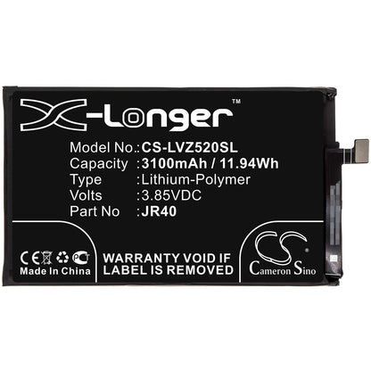 3.85V, 3100mAh, Li-Polymer Battery fits Lenovo, L78031, L78032, 11.935Wh