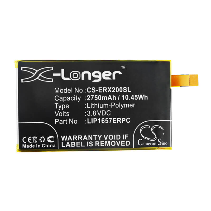 3.8V, 2750mAh, Li-Polymer Battery fits Sony, H8314, H8324, 10.45Wh