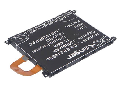 3.8V, 3000mAh, Li-Polymer Battery fits Sony Ericsson, C6902, C6903, 11.4Wh