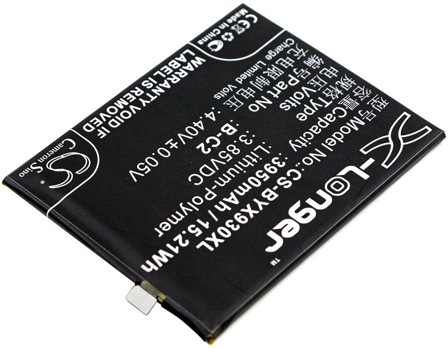 3.85V, 3950mAh, Li-Polymer Battery fits Bbk, Vivo X9s Plus, 15.2075Wh