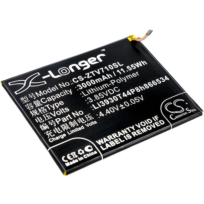 3.85V, 3000mAh, Li-Polymer Battery fits Zte, Blade V7 Max, Blade V7 Max Dual Sim, 11.55Wh