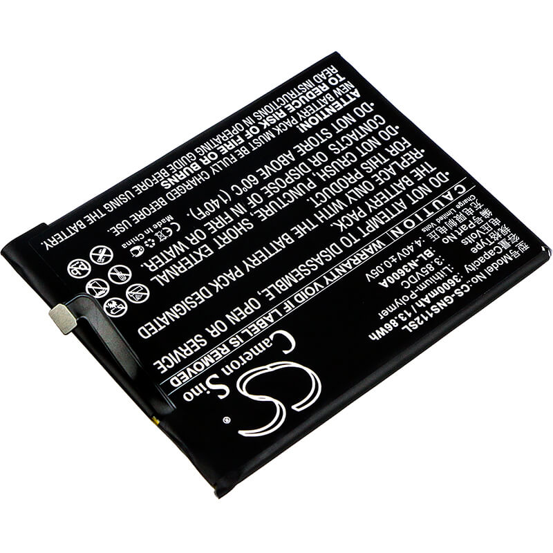3.85V, 3600mAh, Li-Polymer Battery fits Gionee, S11s, S11s Dual Sim, 13.86Wh