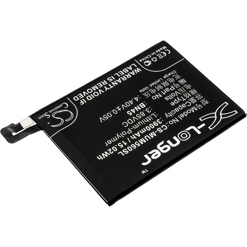3.85V, 3900mAh, Li-Polymer Battery fits Redmi, M1803e7sc, M1803e7sg, 15.015Wh