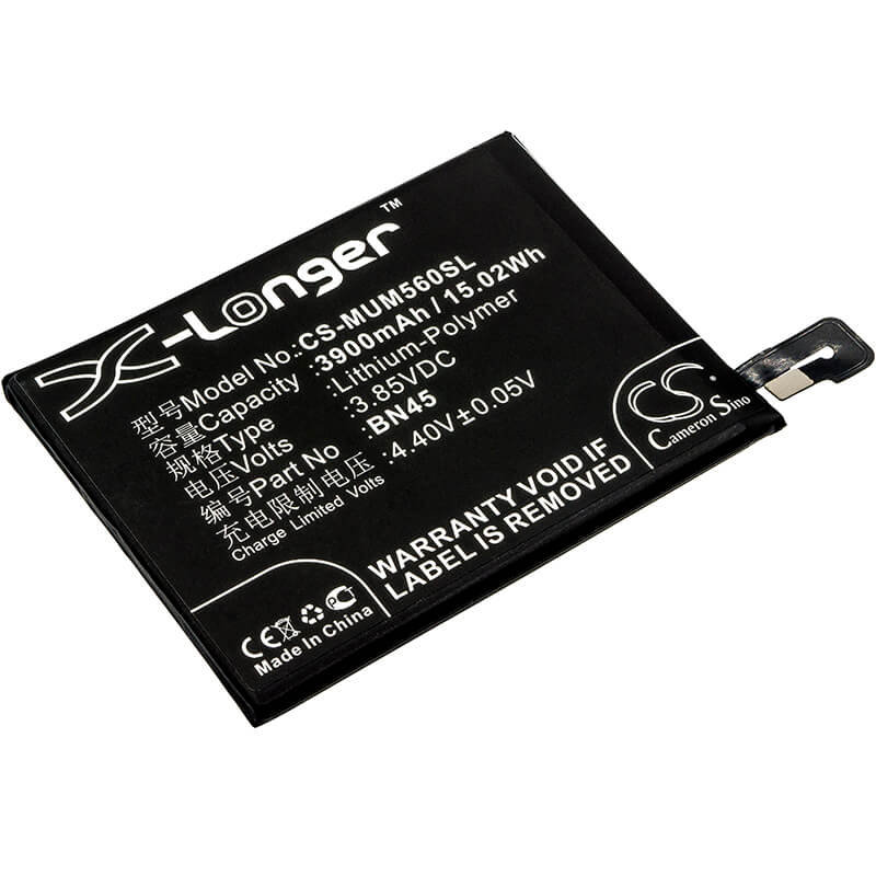 3.85V, 3900mAh, Li-Polymer Battery fits Xiaomi, M1803e7sc, M1803e7sg, 15.015Wh
