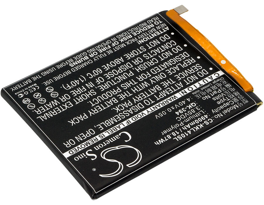 3.85V, 4900mAh, Li-Polymer Battery fits Qiku, 1505-a01, 360 N4s, 18.865Wh