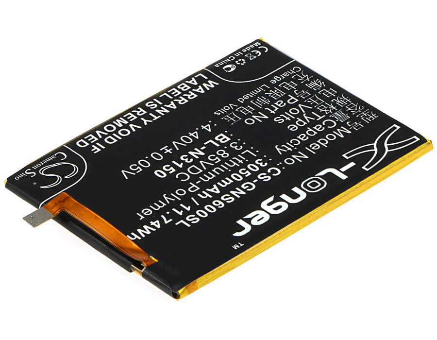 3.85V, 3050mAh, Li-Polymer Battery fits Blu, V0050uu, Vivo 5, 11.7425Wh
