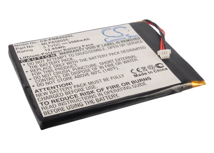 3.7V, 3500mAh, Li-Polymer Battery fits Pandigital, Nova, R70a200, 12.95Wh