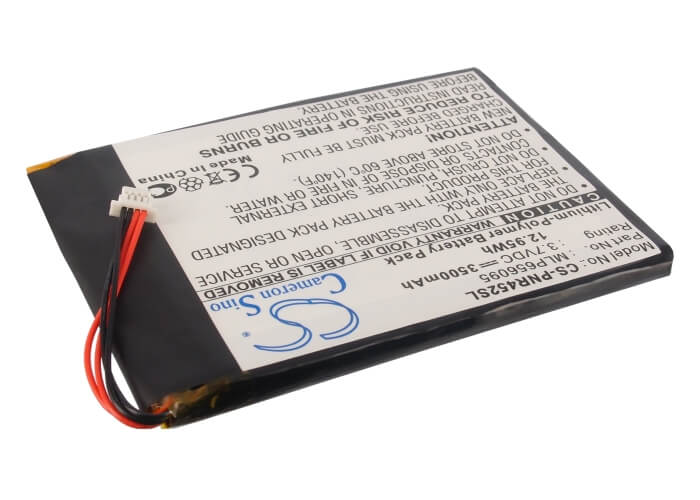 3.7V, 3500mAh, Li-Polymer Battery fits Pandigital, Nova, R70a200, 12.95Wh