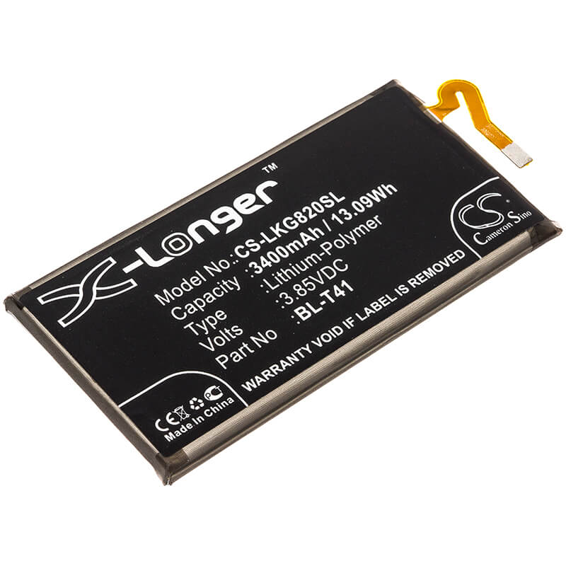 3.85V, 3400mAh, Li-Polymer Battery fits Lg, G8 Thinq, G8 Thinq Lm-g820qm, 13.09Wh
