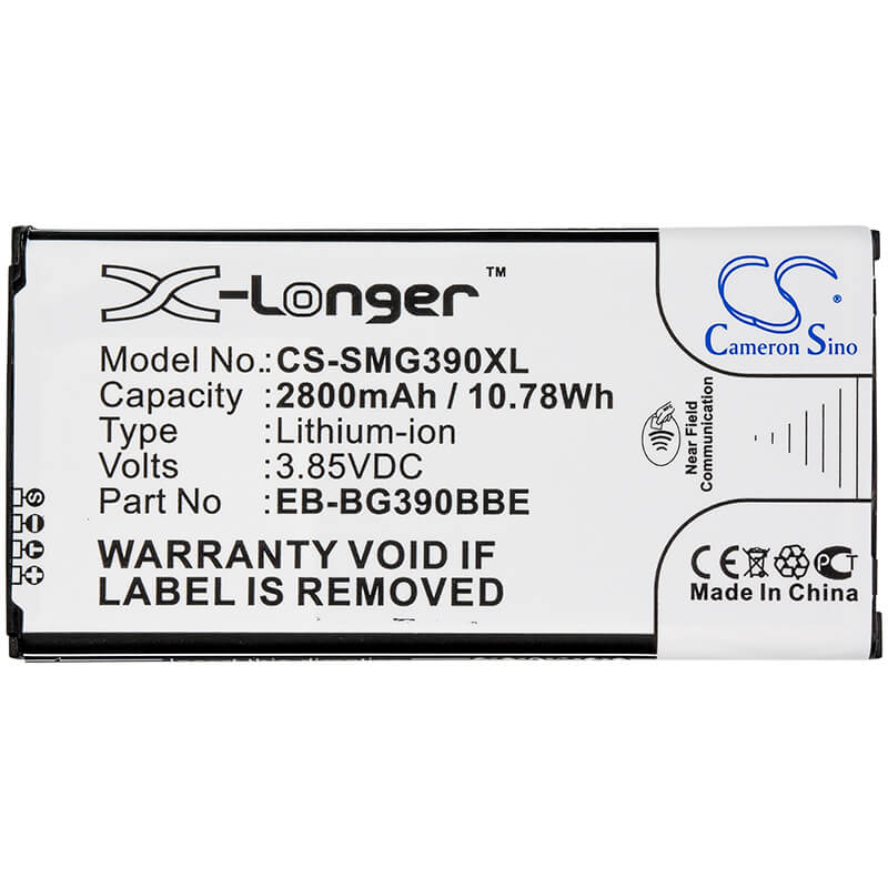 CS-SMG390XL, Mobile, Smartphone 3.85V, 2800mAh, Li-ion Battery fits Samsung, Galaxy Xcover 4, Galaxy Xcover 4 2017 Td-lte, 10.78
