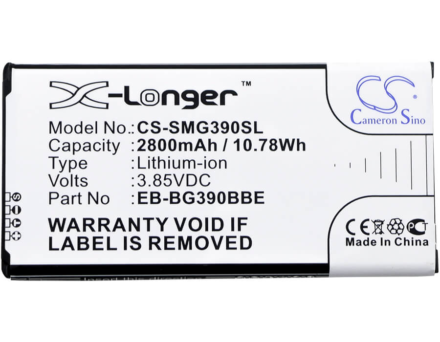 CS-SMG390SL, Mobile, Smartphone 3.85V, 2800mAh, Li-ion Battery fits Samsung, Galaxy Xcover 4, Galaxy Xcover 4 2017 Td-lte, 10.78