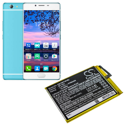 3.8V, 2700mAh, Li-Polymer Battery fits Freetel, Ftj161b, Ftj161b-rei, 10.26Wh