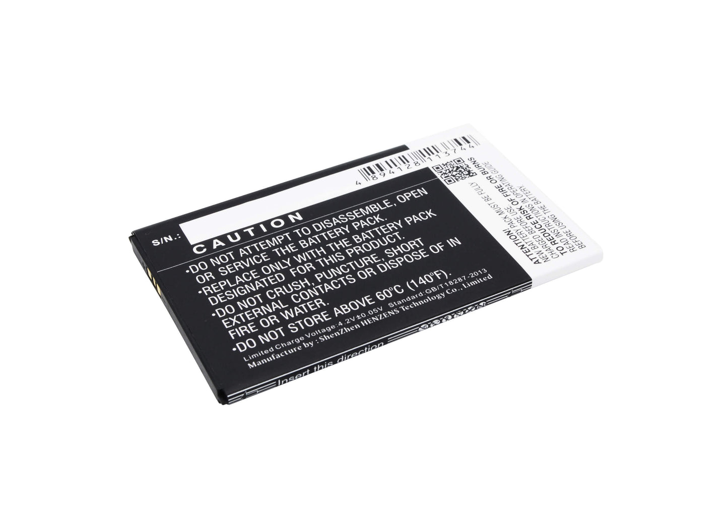 3.7V, 1800mAh, Li-ion Battery fits Gionee, C605, Gionee Gn135, 6.66Wh
