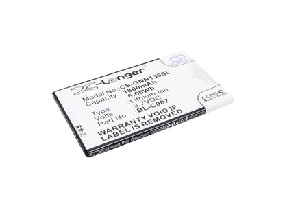 3.7V, 1800mAh, Li-ion Battery fits Ngm, Polaris, 6.66Wh