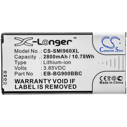 CS-SMI960XL, Mobile, Smartphone 3.85V, 2800mAh, Li-ion Battery fits Samsung, Galaxy Round, Galaxy Round Lte, 10.78Wh
