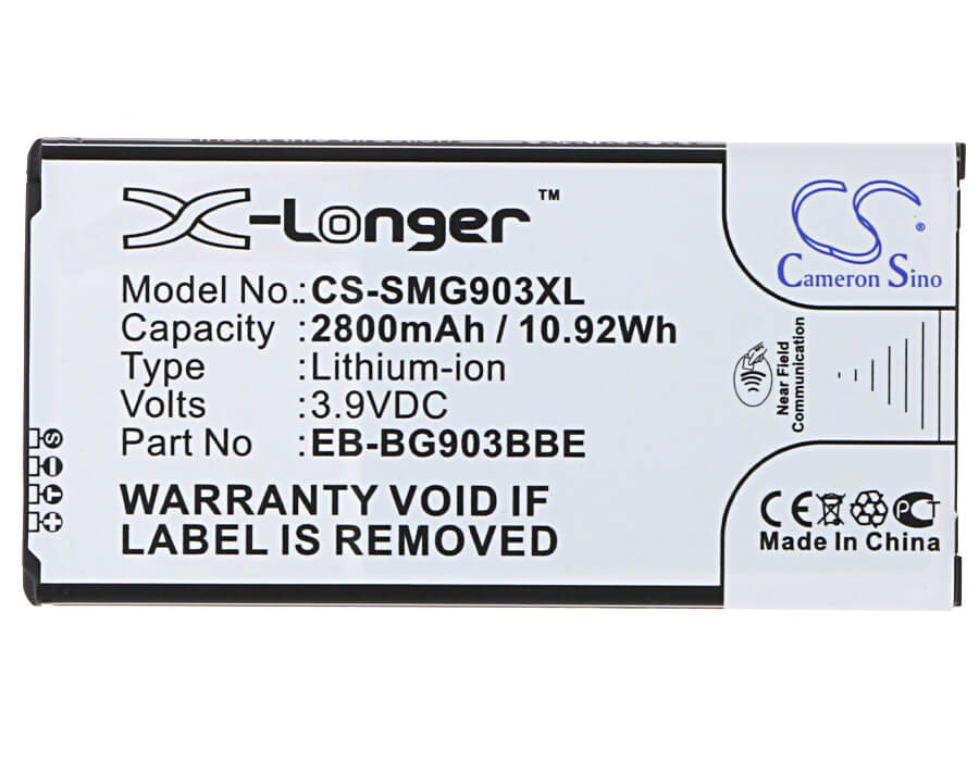 CS-SMG903XL, Mobile, Smartphone 3.9V, 2800mAh, Li-ion Battery fits Samsung, Galaxy S5 Neo, Galaxy S5 Neo Duos, 10.92Wh