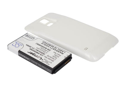 White, 3.85V, 5600mAh, Li-ion Battery fits Samsung, Galaxy S5, Galaxy S5 Lte, 21.56Wh