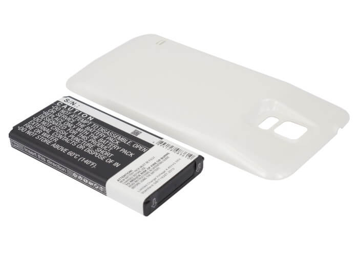White, 3.85V, 5600mAh, Li-ion Battery fits Samsung, Galaxy S5, Galaxy S5 Lte, 21.56Wh