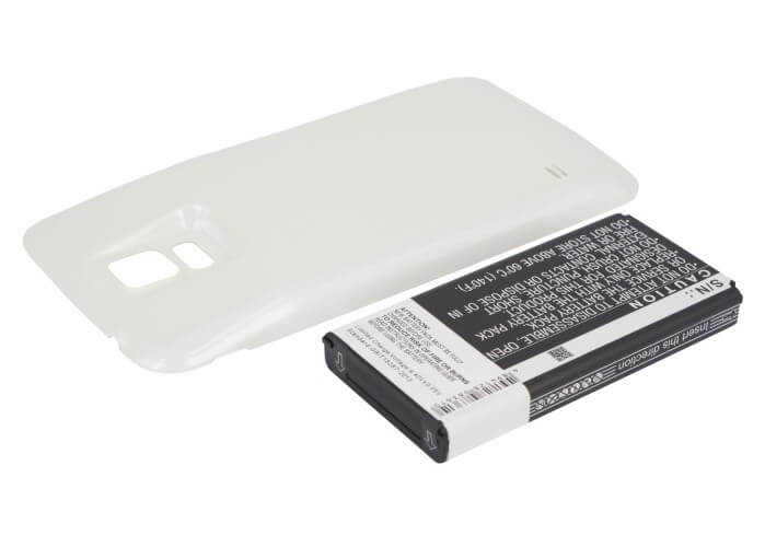 White, 3.85V, 5600mAh, Li-ion Battery fits Samsung, Galaxy S5, Galaxy S5 Lte, 21.56Wh