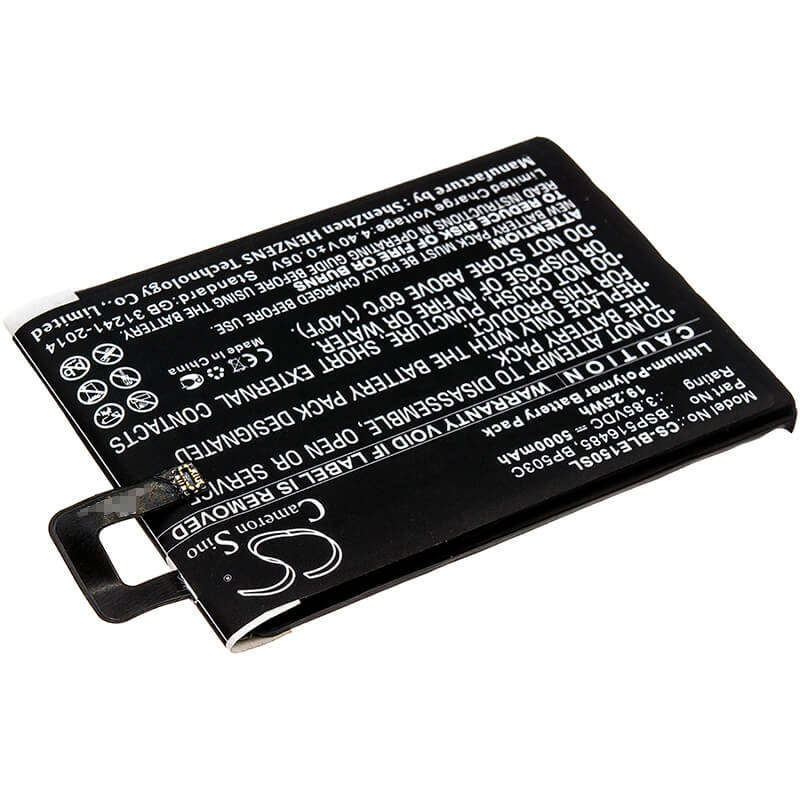 3.85V, 5000mAh, Li-Polymer Battery fits Blu, E150, E150q, 19.25Wh