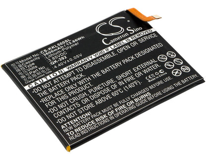 3.85V, 3600mAh, Li-Polymer Battery fits 360, 1509-a00, Q5 Plus, 13.86Wh