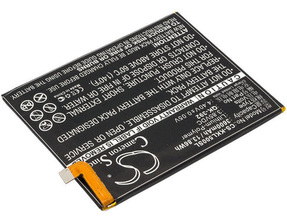 3.85V, 3600mAh, Li-Polymer Battery fits 360, 1509-a00, Q5 Plus, 13.86Wh