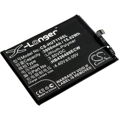 3.85V, 3900mAh, Li-Polymer Battery fits Huawei, Bla-al00, Bla-l09, 15.015Wh