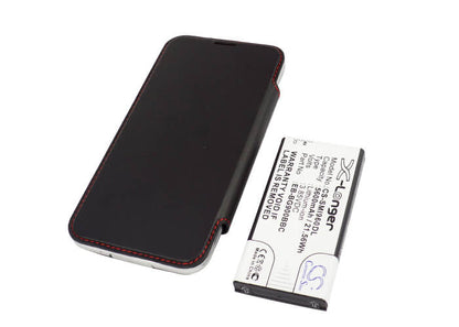 Black, 3.85V, 5600mAh, Li-ion Battery fits Samsung, Galaxy S5, Galaxy S5 Lte, 21.56Wh