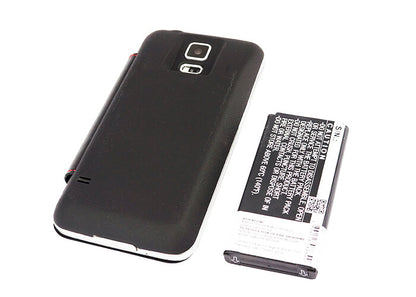 Black, 3.85V, 5600mAh, Li-ion Battery fits Samsung, Galaxy S5, Galaxy S5 Lte, 21.56Wh