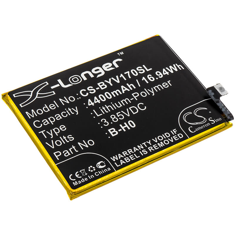 3.85V, 4400mAh, Li-Polymer Battery fits Bbk, V1913, Vivo V17 Neo, 16.94Wh