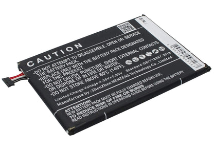 3.8V, 3100mAh, Li-Polymer Battery fits Orange, Nura, 11.78Wh