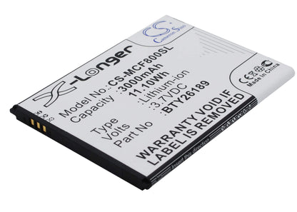 3.7V, 3000mAh, Li-ion Battery fits Mobistel, Cynus F8, 11.1Wh