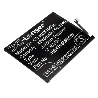 3.85V, 4200mAh, Li-Polymer Battery fits Huawei, Honor X10, Honor X10 5g, 16.17Wh