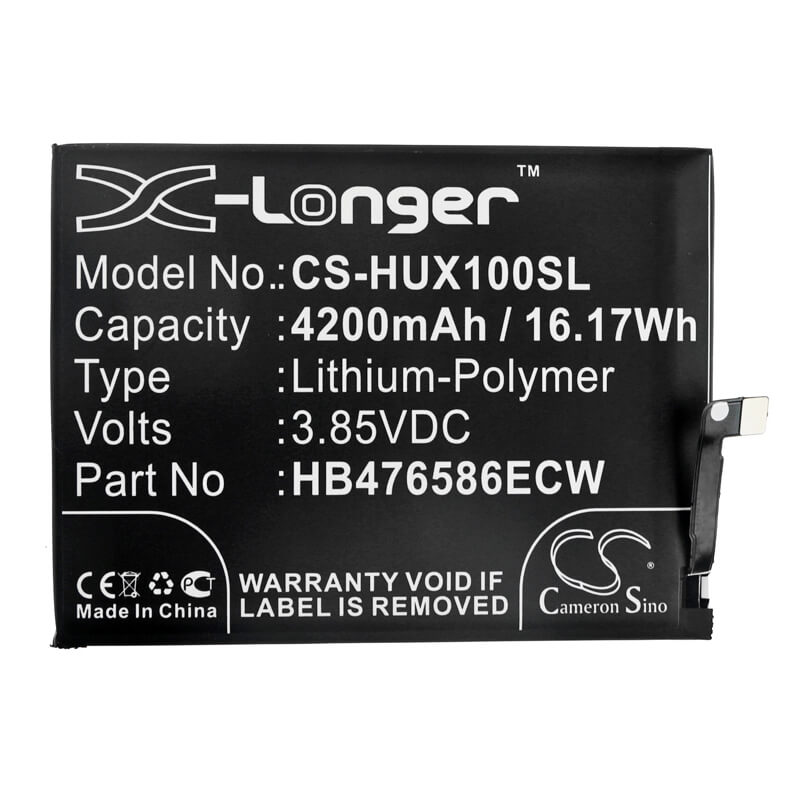 3.85V, 4200mAh, Li-Polymer Battery fits Huawei, Honor X10, Honor X10 5g, 16.17Wh