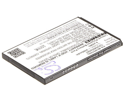 3.7V, 2500mAh, Li-Polymer Battery fits Blu, Studio 5.3, Studio D510, 9.25Wh