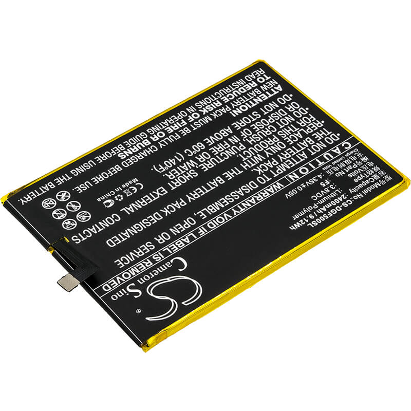 3.8V, 2400mAh, Li-Polymer Battery fits Doogee, F5, 9.12Wh