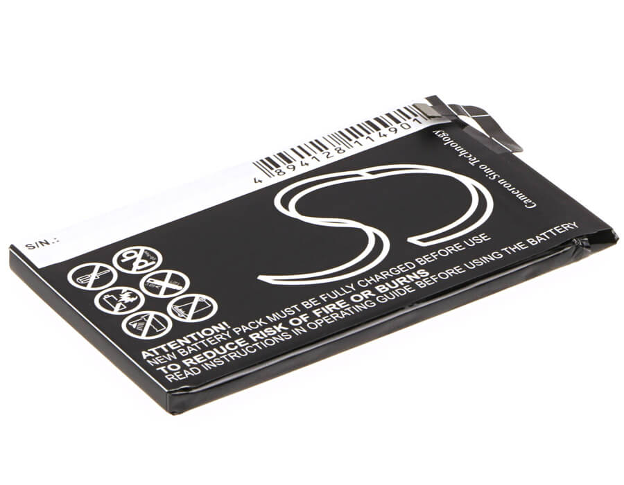 3.8V, 2600mAh, Li-Polymer Battery fits Blu, D850q, S0190uu, 9.88Wh