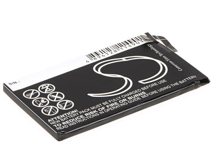 3.8V, 2600mAh, Li-Polymer Battery fits Blu, D850q, S0190uu, 9.88Wh