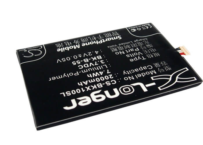 3.7V, 2000mAh, Li-Polymer Battery fits Bbk, Vivo X1, Vivo X1s, 7.4Wh