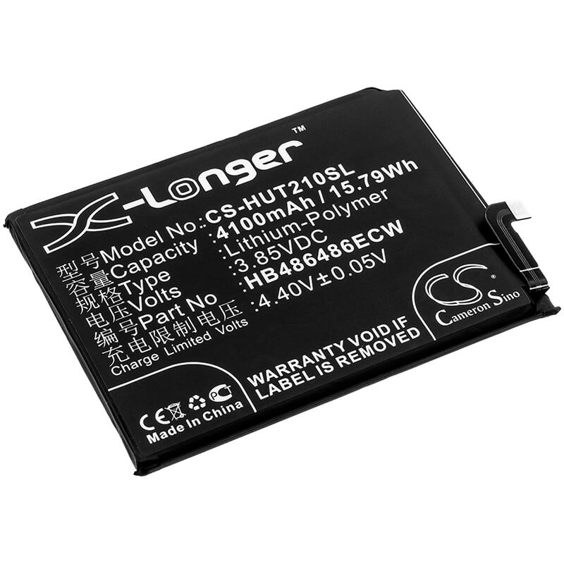 3.85V, 4100mAh, Li-Polymer Battery fits Huawei, Cp37, Cp60, 15.785Wh