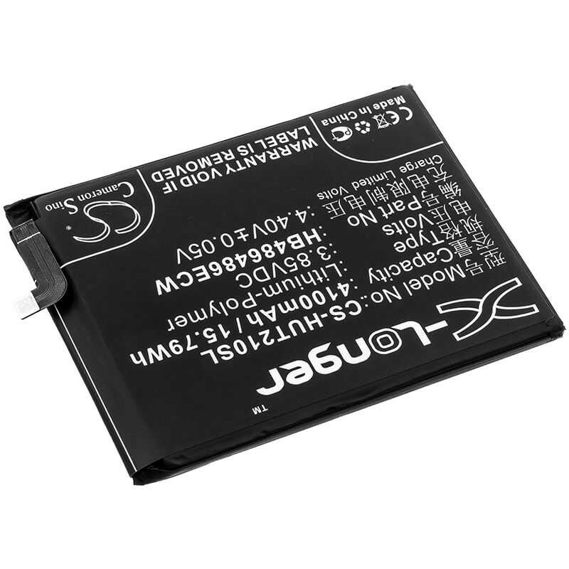 3.85V, 4100mAh, Li-Polymer Battery fits Huawei, Cp37, Cp60, 15.785Wh
