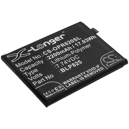 7.74V, 2200mAh, Li-Polymer Battery fits Oppo, Reno5 Pro+, Reno6 Pro, 17.028Wh