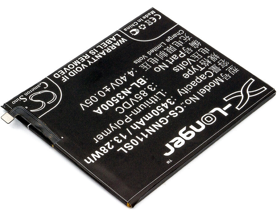 3.85V, 3450mAh, Li-Polymer Battery fits Gionee, Elife S10, Elife S10 Dual Sim, 13.2825Wh