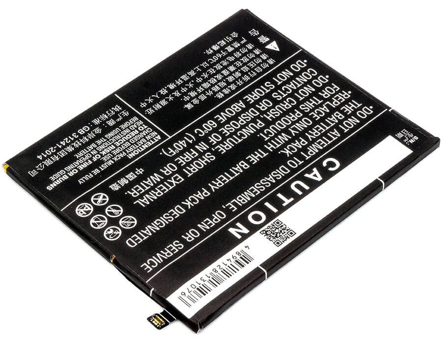 3.85V, 3450mAh, Li-Polymer Battery fits Gionee, Elife S10, Elife S10 Dual Sim, 13.2825Wh