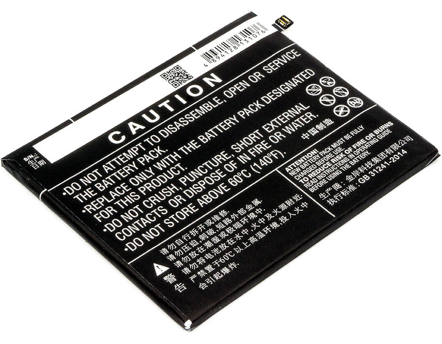 3.85V, 3450mAh, Li-Polymer Battery fits Gionee, Elife S10, Elife S10 Dual Sim, 13.2825Wh
